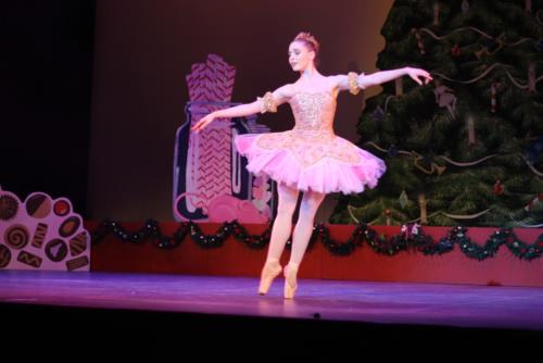 Hannah Martin performing on stage