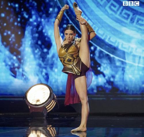 Hannah Martin performing on stage