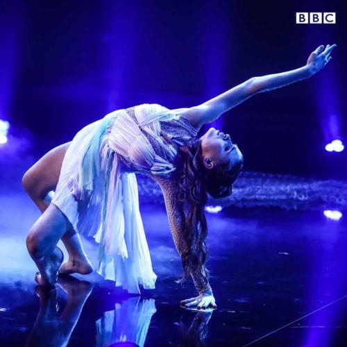 Hannah Martin performing on stage