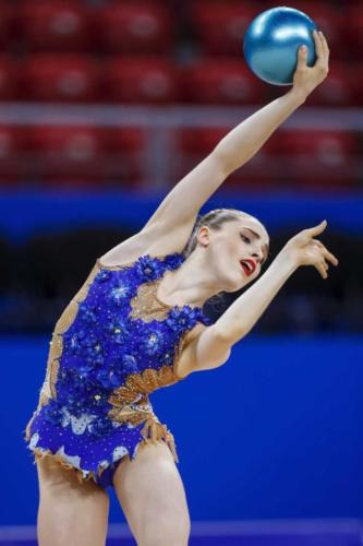 Hannah Martin performing rhythmic gymnastics